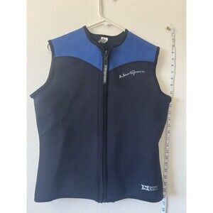 NeoSport XSPAN 2.5MM Neoprene Vest Men’s XXL Black Blue Zip Front Water Sports